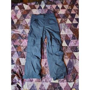 Vintage Columbia Windbreaker Pants Men's XL 32L‎ Blue Packable Waterproof Lined